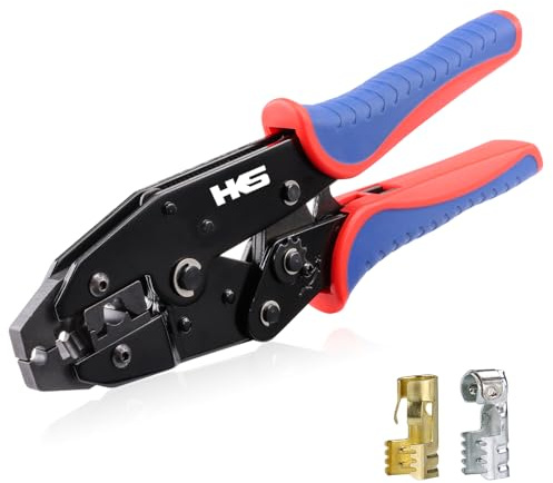 HKS Spark Plug Connector Crimping Tool for Ignition Cable and Wire - Ratcheting Terminal Crimper - Max 8.5mm