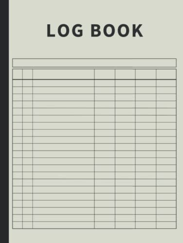 Log Book: Large Multipurpose with 7 Columns to Track Daily Activity, Time, Inventory and Equipment, Income and Expenses, Mileage, Orders, Donations, Debit and Credit, or Visitors (Stone)