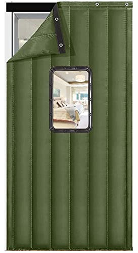ECOLEK 140x220cm Thermovorhang Haustür,Wärmeschutzvorhang Wasserdicht Winddicht Geräuschisolierung,Schalldecke Winter verdicken Baumwolltürvorhang,Schlafzimmer balkontür türvorhang