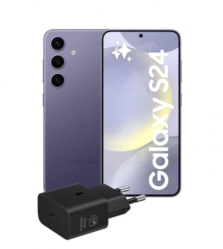 Samsung Galaxy S24 Smartphone AI, Caricatore incluso, Display 6.2'' FHD+ Dynamic AMOLED 2X, Fotocamera 50MP, RAM 8GB, 256GB, 4.000 mAh, Cobalt Violet [Versione italiana]