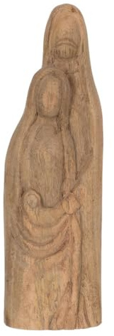 BigBuy Christmas Accessorio per presepe di Natale Naturale in Legno di Mango 14 x 8 x 46 cm