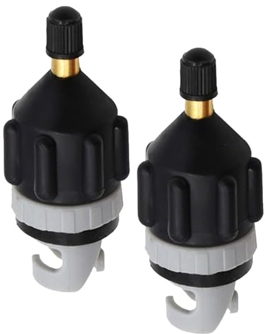 KOAHDE Paddle Board Pumpe Adapter,Aufblasbarer Boot Pumpe Adapter,Tragbarer SUP Ventiladapter,SUP Adapter für Kompressor,SUP Pumpenadapter,Sup Ventil Adapter für Stand Up Paddle Board,Schwarz，2PC