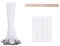 Scentoria 20 Stück Kerzendocht, Dochte für Kerzen, Kerzendochte für Kerzen, Kerzen Docht Set, Docht für Kerzen Gießen, Kerzen Selber Machen Set, Candle Wick, 20 Stück Kerzendochtaufkleber(10cm Q)