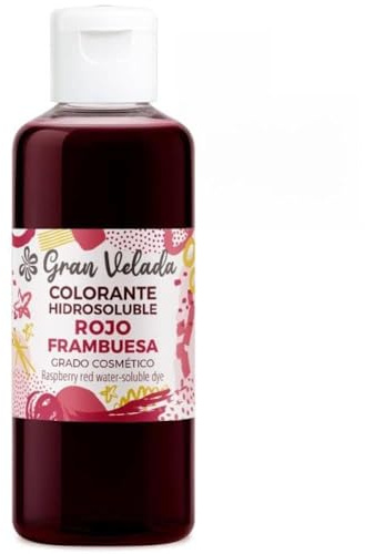 Gran Velada - Seifenfarbe Himbeerrot 250 ml | für DIY Seifenherstellung, Wasserlöslicher Farbstoff für Seifenkochen, Intensive Farbe für Naturseifen