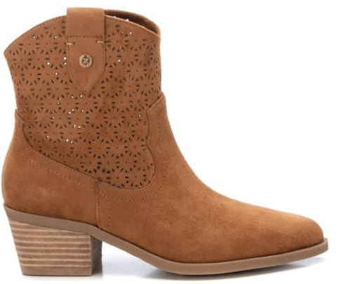 XTI - Botín Mujer Camel - Calzado Cómodo y Versátil - Moda casual - Modelo 14388502 (Talla 39)