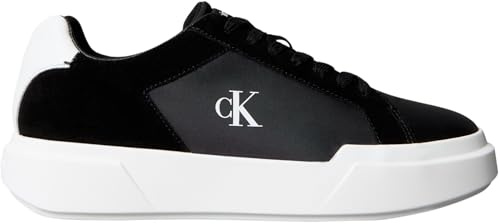Calvin Klein Uomo Sneakers con Suola Preformata Chunky Laceup Suola Spessa, Nero (Black/Bright White), 43