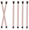 2 in 1, correttore per eyeliner, pennello per ombretto, da viaggio, set di pennelli per trucco, ombretto, applicatore, colore oro rosa