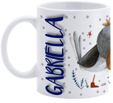 Paolo Chiari Tazza in Ceramica Caffè e Tè, Personalizzata con Nome, Idea Regalo Compleanno per Amici e Familiari, Certificata per Alimenti, Adatta al Microonde, Made in Italy (Gabriella)