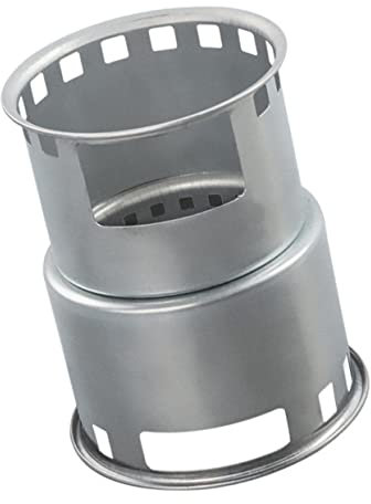 TOYANDONA Réchaud de Camping Portable en Acier Inoxydable, Facile à Installer Retirer, pour Randonnée et Camping en Plein Air