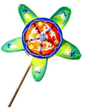 Creative Lamp Craft Kits with Rotating Windmill Rabbits for Middle Autumn Festival Kids Activity and Family Bondings Interactive Children Craft Windmill Lamp