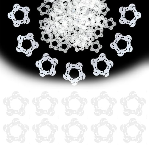Balloon Clips for Arch, 50 Pcs White Flower Shape Clip, Party Balloon Ring Buckle for Birthday Wedding Party Decorations