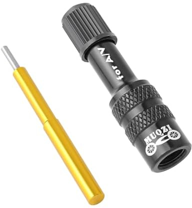 Luoyuanjia Bike Fork Valve Adapter Bike Pump Adaptor, Shock Pump Valve Adapter, Fork Air Valve Adapter Extender Pressta Extension Converter Nozzle Tire Pump Accessories for Mountain Bike Road Bike