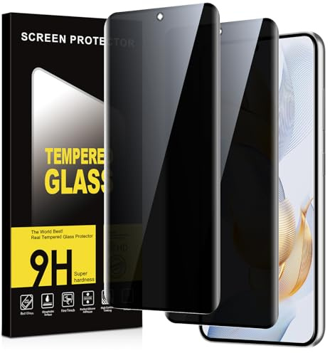 Micnkifo Privacy Pellicola Protettiva per Honor 90 5G Vetro Temperato,Durezza 9H Anti-Spy Protezione Schermo,Anti-Graffio Senza Bolle Anti-Spia Vetrino Protettivo,2 Pezzi