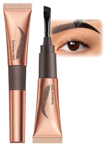 EONFAVE ögonbryn gel Peel Off, ögonbrynsfärg att ta bort, Brow Tint för naturliga ögonbryn, långvarig, jämn färg, lätt att använda (#01 askbrun)