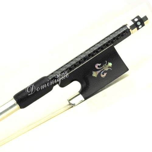 D Z Strad Violin Bow - Model 303 - Carbon Fiber Bow with Ebony Fleur-de-Lis Frog (4/4 - Full Size)