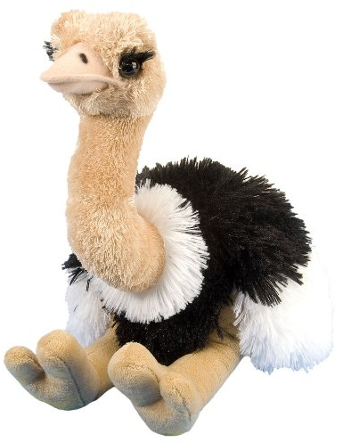 WILD REPUBLIC Cuddlekins Strauß, Stofftier, Baby-Geschenk für Mädchen und Jungen, Kinder Plüschtier, Kuscheltier Für Babys, Spielzeug aus Recyclingmaterial, 30 cm