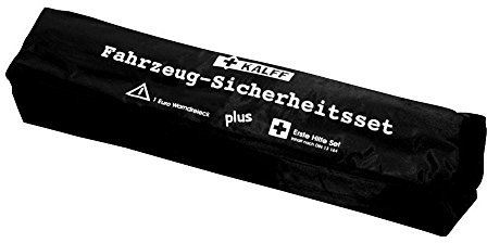 Kalff 23507 KFZ-Kombitasche DIN 13164 und Warndreieck, Schwarz