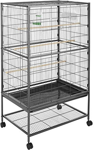 TecTake Voliera Gabbia per Uccelli Grande - Modelli Differenti - (Senza Tetto II No. 402287)