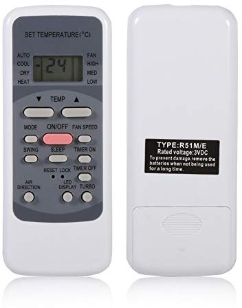 Calvas R51M/E Universal Air Conditioner Remote Control for Media Air Conditioner Controller Air-Conditioning Replacement - (Color: 1PCS)