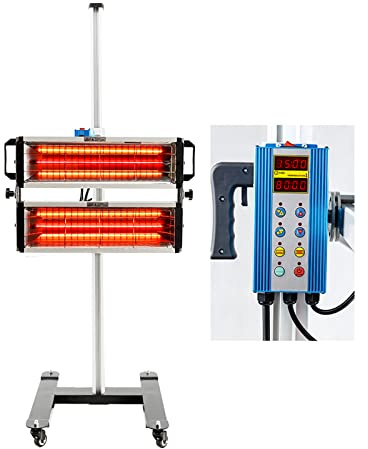 DATOUBOSS 2 000 W mobil infraröd färg torkarlampa kort våg infraröd färg härdning lampa infraröd karosserifärg för bilreparation