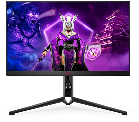 AOC AGON Pro AG274Fz - Monitor da gioco FHD da 27 pollici, 260 Hertz, 1 ms, HDR400, FreeSync Premium (1920x1080, HDMI, DisplayPort, hub USB), colore nero
