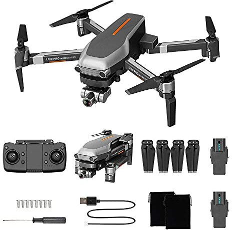 Velivoli droni Aerei GPS con Fotocamera 4K, Video Live FPV WiFi a 5 GHz e 4 Motori brushless, Posizionamento del Flusso Ottico, Volo a 1200 Metri, 2 Minuti di Batteria