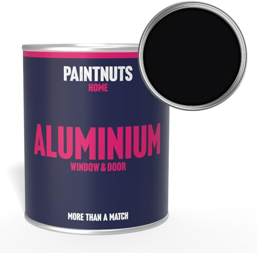 Paintnuts Aluminium Window & Door Paint - RAL-9005 - JET BLACK Matt 250ml Tin