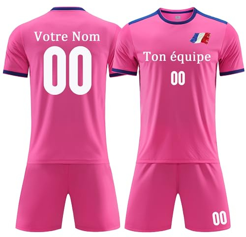 OPUTWDF Personnalisé Nom Numéro Logo de l'équipe Maillot Football Maillot Football Personnalisé Maillot Football Enfant Homme Femme maillot de foot personnalisé