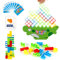 lasuroa 48 Stück Balance Stapelspielzeug, Stapelblöcke aus Kunststoff Balancierspiel Balance Brettspiel Balance Turm Spiel für Familienpartyspiele für Kinder und Erwachsene