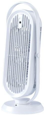 TONSTE Ventiladores de Torre Recargable Por USB Oscilación 90 Ventiladores de Mesa con Depósito de 150 Ml Mini Ventilador Doble para Dormitorio Hogar Escritorio