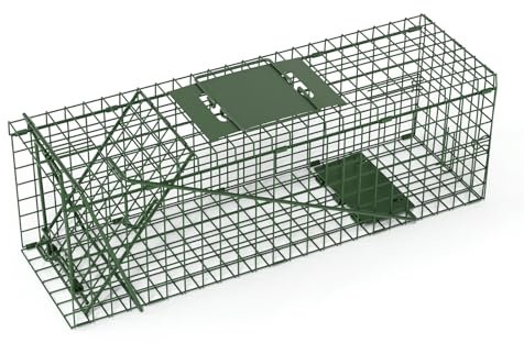 Qianruida Gabbia Trappola per Vivi 61 x 19 x 20 cm Trappola Grandi Interno/Esterno