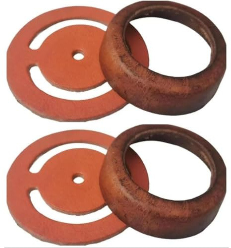 2 Sätze Ledermanschette für Schwengelpumpe Dichtungen Schwengelpumpe Ersatzteile, Kolbenmanschette für Gartenpumpe Handpumpe Brunnenpumpe Braun Rindsleder