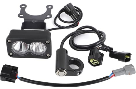 motoparty Headlight Kit Plug and Play for Sur-Ron Segway X260 Talaria Sting R MX4 PC Lens Motorcycle Light Bar Led Headlamp with Blue Light Switch