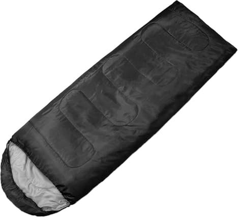 SchlafsackSchlafsäcke Schlafsack Ultraleichter wasserdichter Camping-Schlafsack Verdickter Warmer Herbst-Winter-Schlafsack for Erwachsene im Freien (Schwarz)