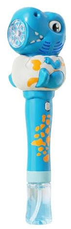 Seifenblasenmaschine Kinder, Seifenblasenpistole, Bubble Gun, Seifenblasenflüssigkeit, Bubble Machine für Seifenblasen Hochzeit Gartenspielzeug Sommer Draußen Blue