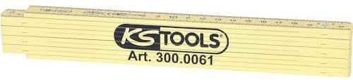 KS Tools 300.0061 Mètre pliant composite Longueur 2 m Jaune