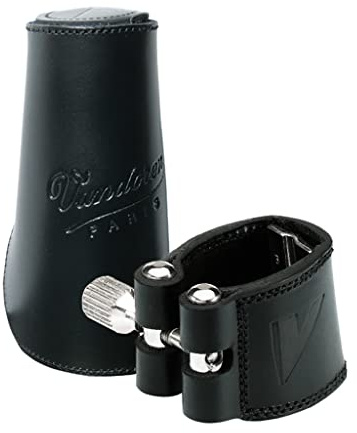 Vandoren LC23L Blattschraube aus Leder mit Lederkappe, passend für Alt-Klarinette