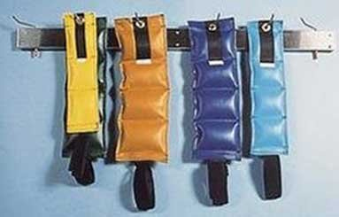 Wall-mount Storage Rack for Cuff, Ankle & Wrist Weights, Double