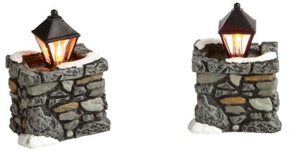 Department 56 Accessories for Villages Limestone Lamps, 1.89 Inch, Gray