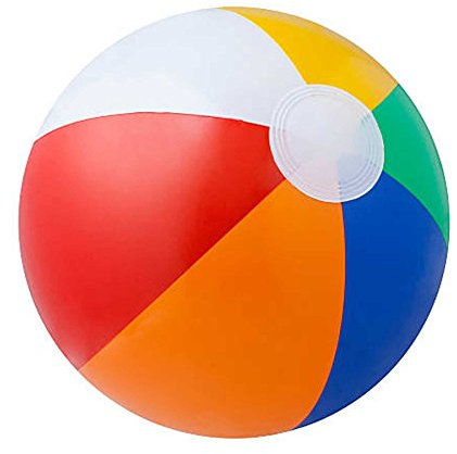 SHATCHI Lot de 2 Ballons de Plage gonflables de 61 cm aux Couleurs de l'arc-en-Ciel pour Les Vacances, la Piscine, Les fêtes, Les Jeux de Plein air
