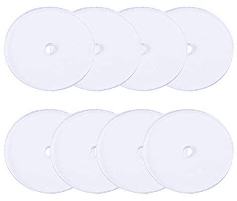 HEALLILY Almohadilla de Disco Transparente de Plástico para La Parte Posterior de Los Pendientes Estabilizar Los Pendientes Y Evitar La Flacidez Transparente 80 Piezas