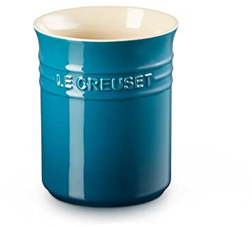 LE CREUSET Stoneware Small Utensil Jar, 1.1 Litres, Deep Teal, 71501116420001