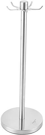 Kitchen Utensils Stand Stainless Steel Rotating Spatula Rack with 5 Hooks Kitchen Tools Hanger for Spoons Spatula Skimmer Colander