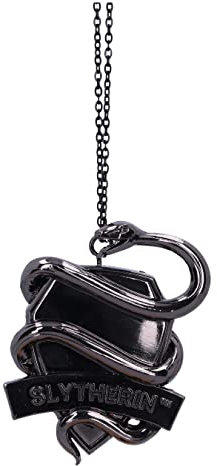 Nemesis Now Harry Potter Dekoration Slytherin Crest Tannenbaum (Silber), 6 cm