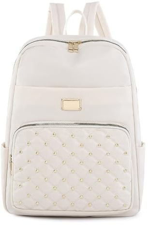 Vllcsla Rucksack Damen Laptoptasche passen 13,3 Zoll PC, Wasserdichte Rucksack Umhängetasche für Frauen Reisen und Arbeit, Verschleißfeste Freizeit Tagesrucksäcke