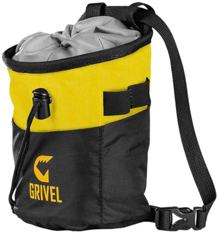 GRIVEL Logo Chalk Bag Black Magnesiumtasche Kletterzubehör, Unisex Erwachsene, Einheitsgröße