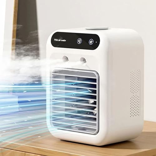 Ventilateur portatif climatiseur Mini refroidisseur d'air USB ventilateur de climatisation 500ML réservoir d'eau ventilateur électrique avec humidificateur for chambre à coucher