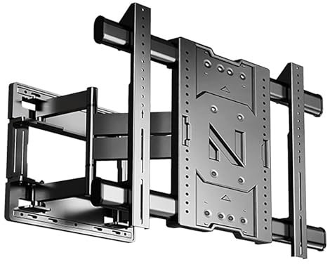 CURBX Supporto da Parete for TV Full Motion for TV da 40-100 Pollici, Supporto da Parete for TV, Rotazione di Estensione A 8 Bracci Articolati, Staffe TV Regolabili con Inclinazione Girevole