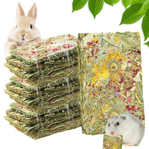 BORDEAG 15 Piezas Juguetes para Masticar de Conejo, Hamster, Conejillos Indias, Hámster, Chinchilla