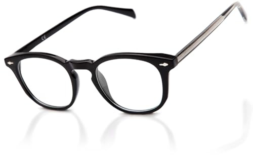 Epavouos Lesebrille Blaulichtfilter mit Sehstärke klare Sicht Komfortabel und langlebig (Schwarz, 2.5, x)
